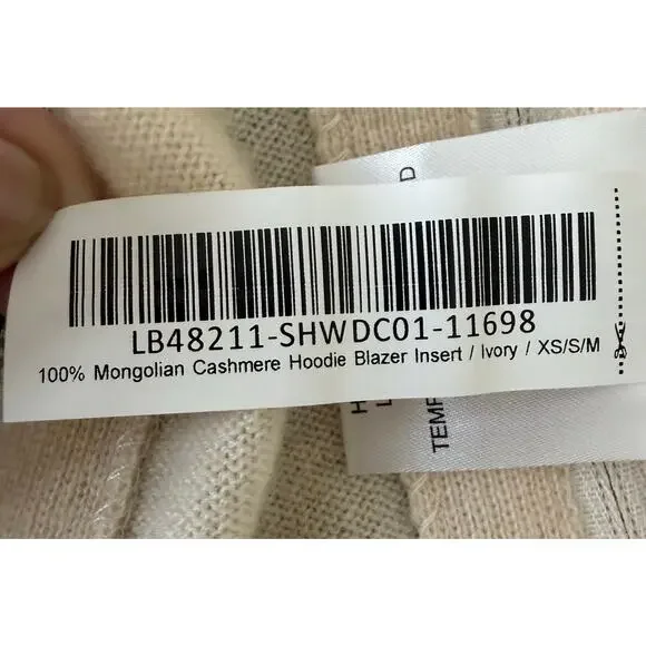 Quince Scuba Dickey Jacket in Navy Blue Cashmere Dickey Blazer Insert Size Small - Picture 15 of 16